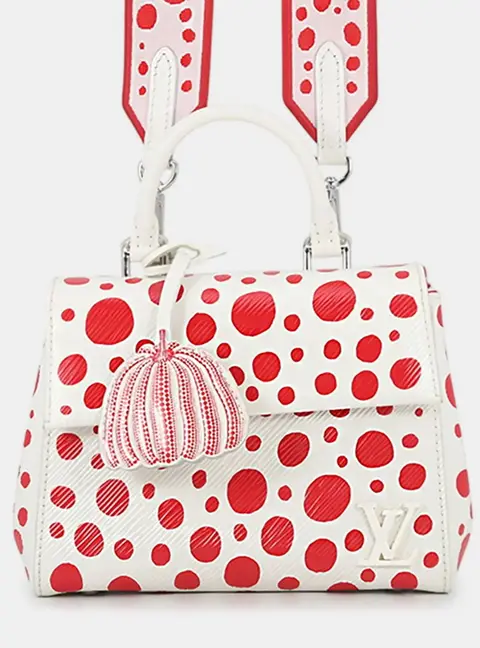 Louis Vuitton LV x YK Cluny Mini White Epi Leather Shoulder Bag