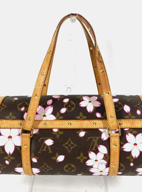 Louis Vuitton Cherry Blossom Papillon Monogram Canvas Shoulder Bag