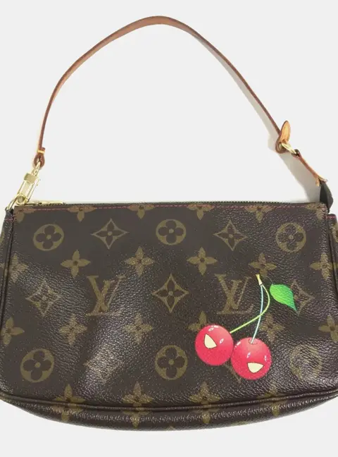 Louis Vuitton Pochette Accessoires Brown Monogram Canvas Shoulder Bag