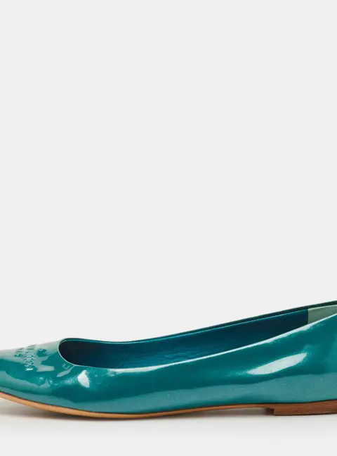 Louis Vuitton Size 39 Blue Patent Leather Ballet Flats
