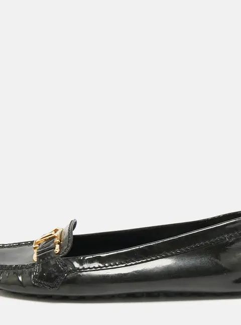 Louis Vuitton Oxford Size 36 Black Patent Leather Loafers
