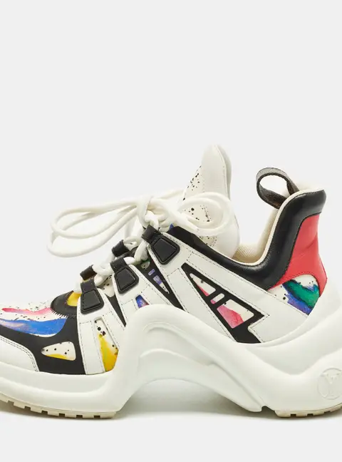 Louis Vuitton Archlight Size 38 Multicolor Fabric And Leather Low Top Sneakers