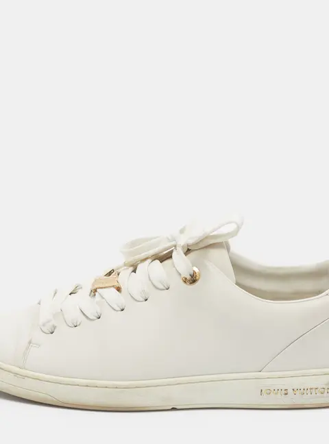 Louis Vuitton Frontrow Size 40 White Leather Lace Up Sneakers