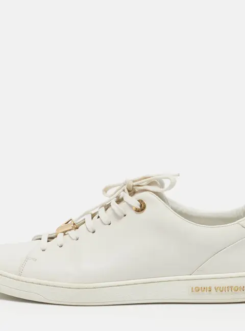 Louis Vuitton Frontrow Size 39.5 White Leather Lace Up Sneakers