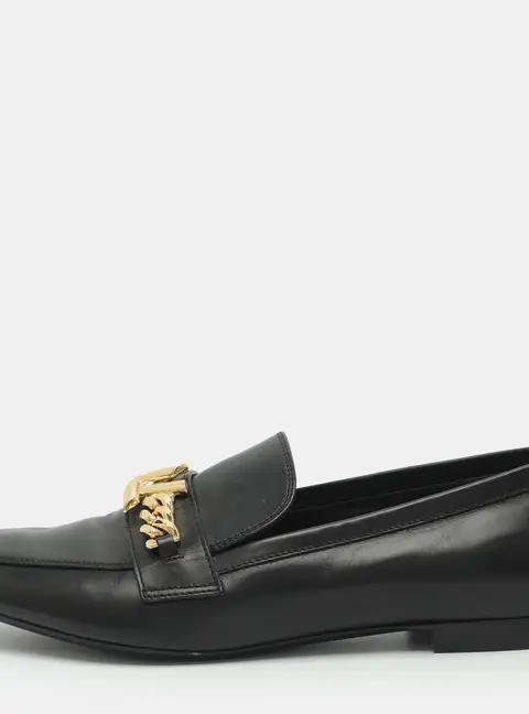 Louis Vuitton Upper Case Size 40 Black Leather Loafers