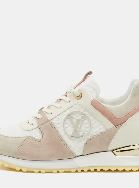 Louis Vuitton Run Away Size 39.5 Multicolor Suede and Mesh Low Top Sneakers