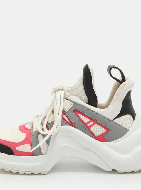 Louis Vuitton Archlight Size 38 Multicolor Mesh and Leather Sneakers