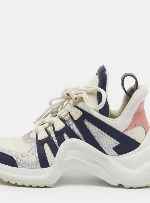 Louis Vuitton Archlight Size 39.5 Multicolor Canvas and Leather Lace Up Sneakers