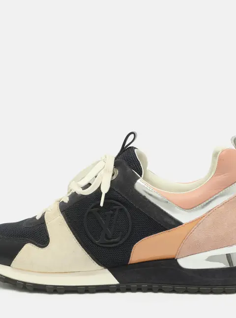 Louis Vuitton Run Away Size 39.5 Multicolor Leather and Mesh and Suede Low Top Sneakers