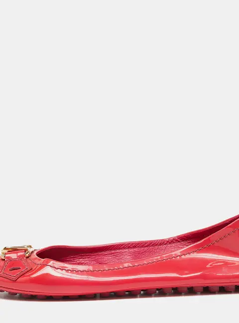 Louis Vuitton Size 35.5 Pink Patent Leather Ballet Flats