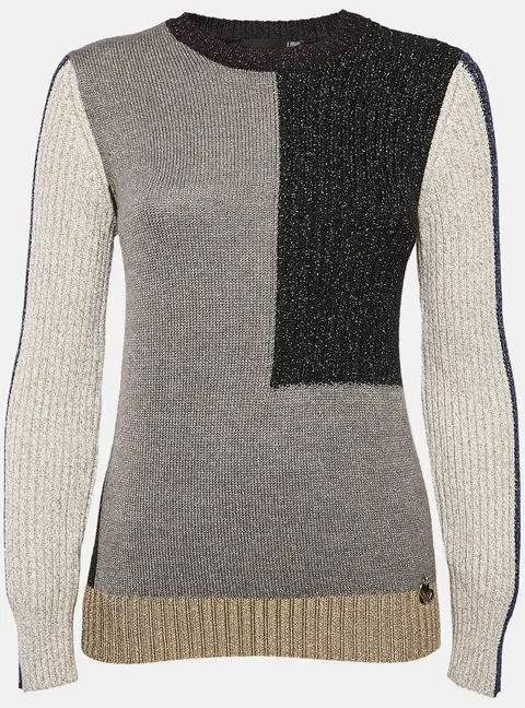 Love Moschino Multicolor Lurex Knit Sweater S