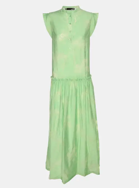 Love Moschino Green Printed Chiffon Sleeveless Maxi Dress M