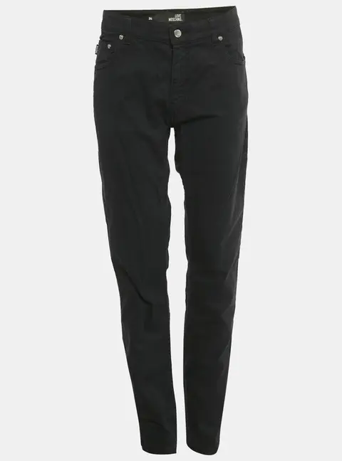 Love Moschino Black Denim Jeans XL Waist 35"