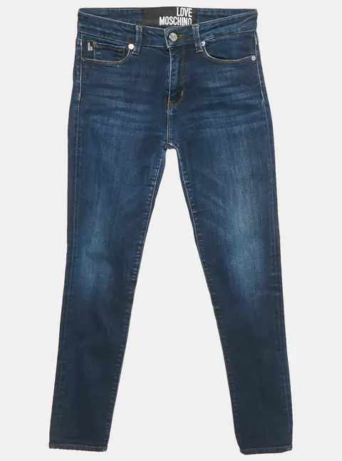 Love Moschino Navy Blue Denim Jeans S Waist 26"