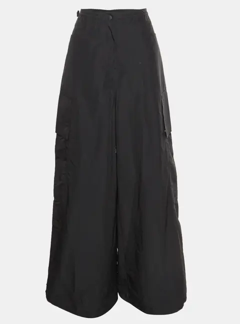 Palm Angels Black Nylon Cargo Pants S