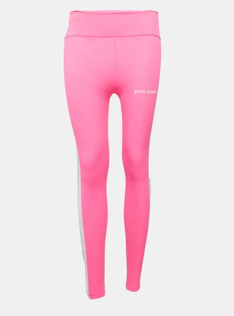 Palm Angels Fuchsia Pink Jersey Palm Cut-Out Detail Track Leggings S