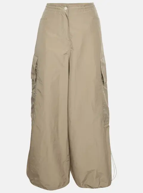 Palm Angels Beige Nylon Cargo Pants S