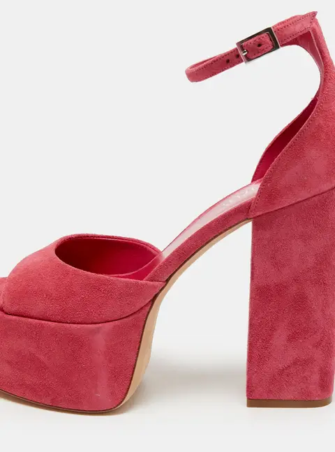 Paris Texas Tatiana Size 38 Pink Suede Platform Sandals
