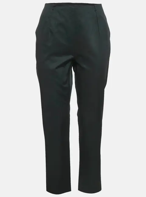 Paule Ka Black Cotton Blend Trousers M