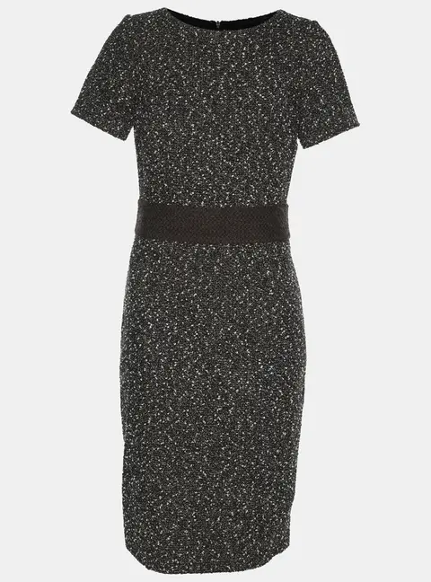 Paule Ka Black/White Tweed Dress S
