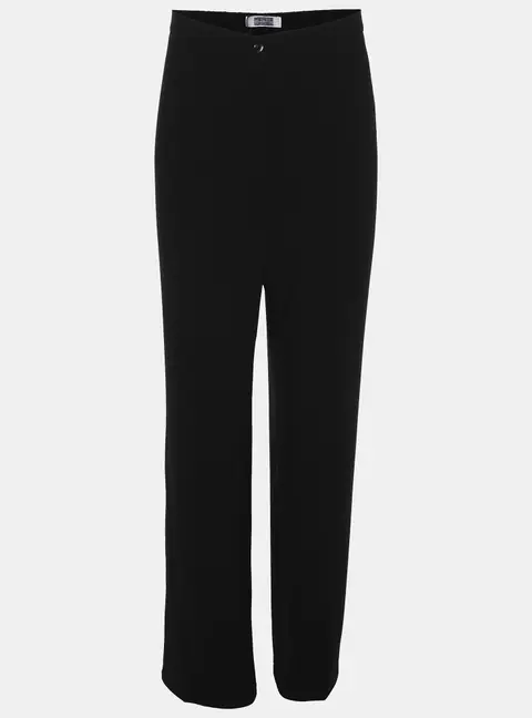 Perte by Krizia Black Stretch Crepe Pants XL