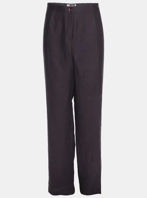 Perte by Krizia Purple Linen Trousers XXL