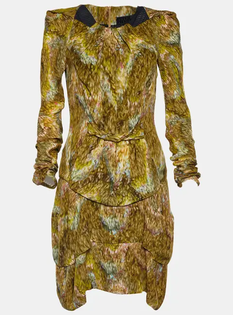 Peter Pilotto Multicolor Printed Silk Dress S