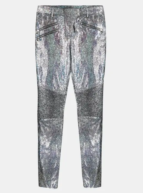 Philipp Plein Silver Women's Trouser XS