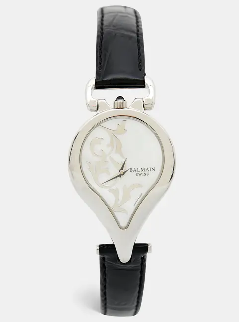 Pierre Balmain 3431 White Mother Of Pearl Dial Stainless Steel Women's Wristwatch 31 mm