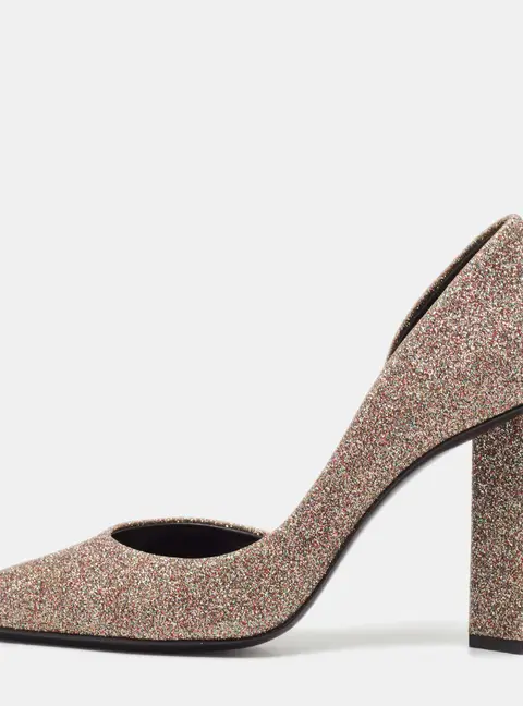 Pierre Hardy Multicolor Glitter D'orsay Pumps Size 37