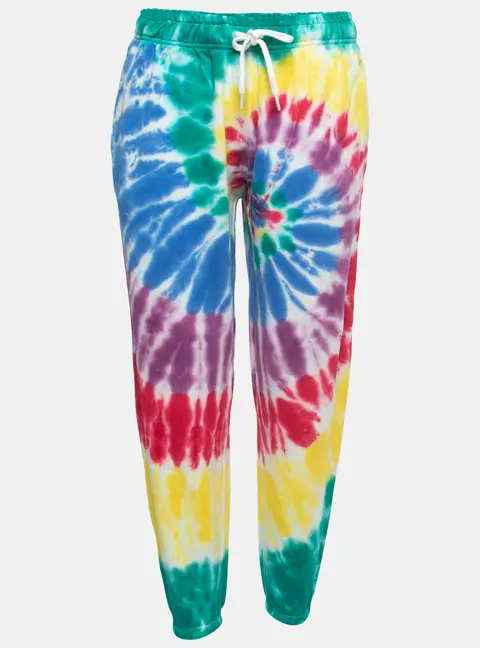 Polo Ralph Lauren Multicolor Tye-Dye Print Cotton Joggers S