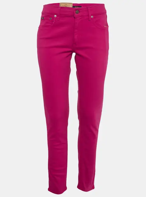 Polo Ralph Lauren Pink Denim Skinny Fit Jeans M Waist 29"