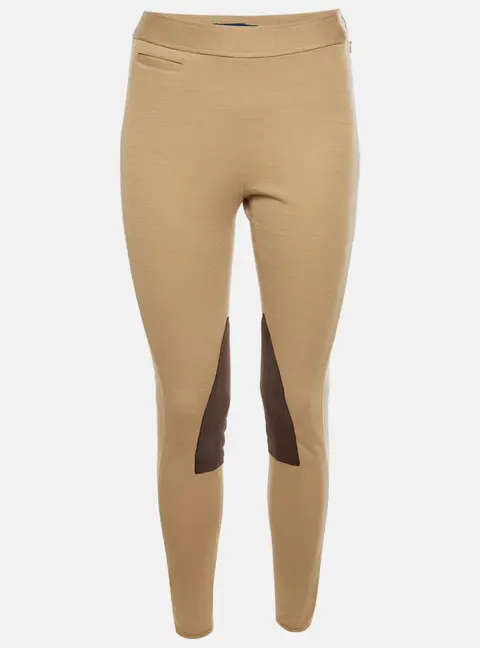 Polo Ralph Lauren Beige Wool Blend Knit Jodhpur Trousers S