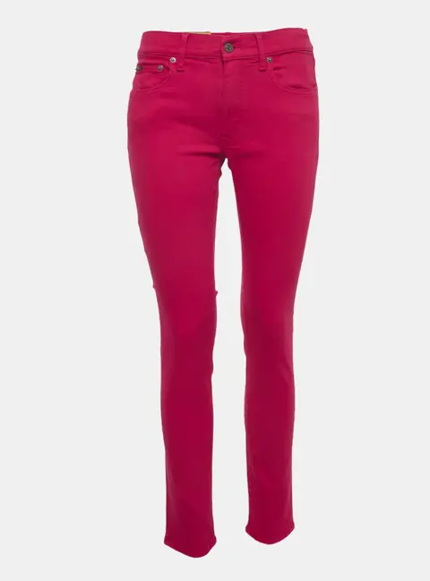 Polo Ralph Lauren Pink Denim Tompkins Skinny Jeans M/Waist 28"