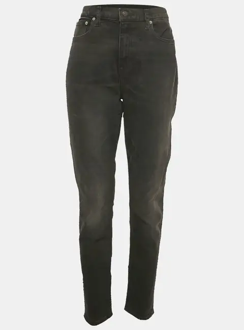 Polo Ralph Lauren Black Denim Skinny High Rise Ankle Length Jeans M 30"