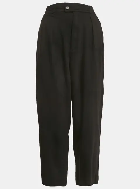 Polo Ralph Lauren Black Wool Blend Pleated Trousers M