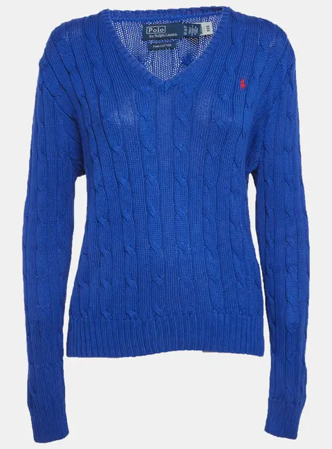 Polo Ralph Lauren Blue Cable Knit Sweater XL