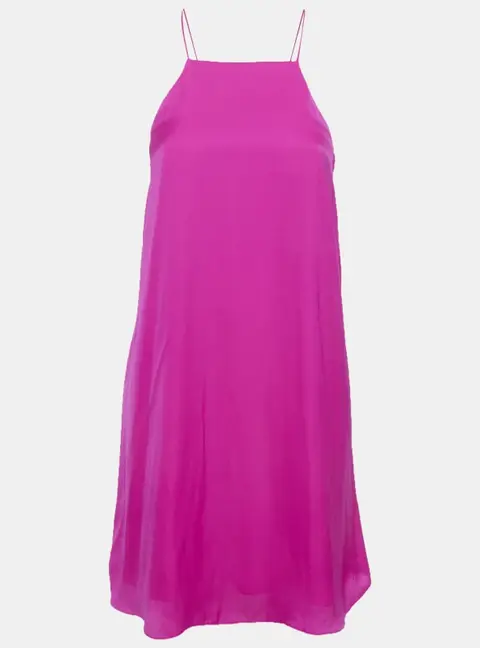 Polo Ralph Lauren Pink Satin Strappy Mini Dress S