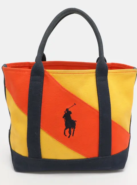 Polo Ralph Lauren Pony Multicolor Canvas Tote