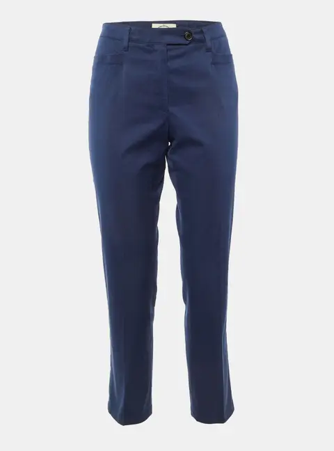 Prada Sport Navy Blue Cotton Regular Fit Trousers M