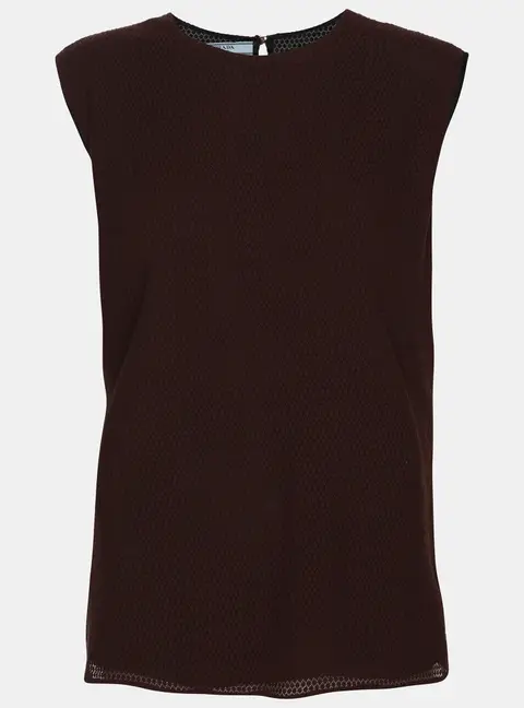 Prada Brown Nylon Top XL