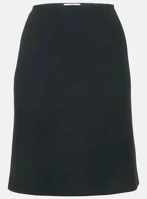 Prada Black Crepe Short Skirt M