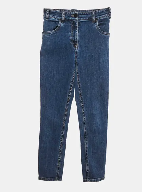 Prada Blue Washed Denim Tight Fit Jeans S Waist 25"