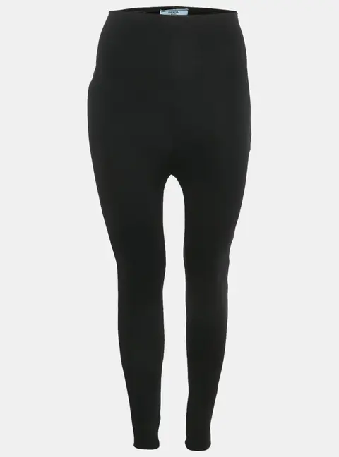 Prada Black Jersey High Rise Leggings XS
