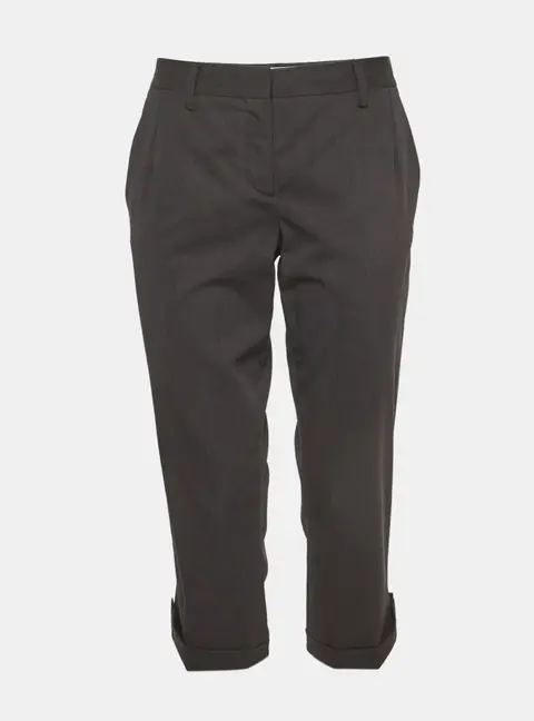 Prada Grey Wool Capri Pants M
