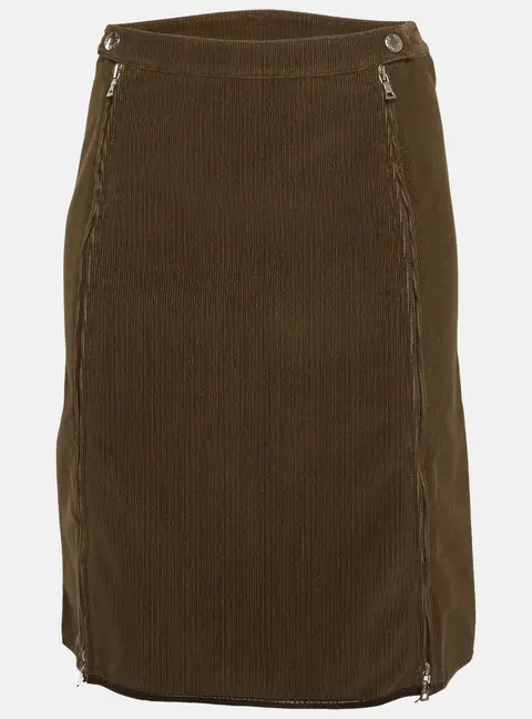Prada Brown Corduroy Pencil Skirt S