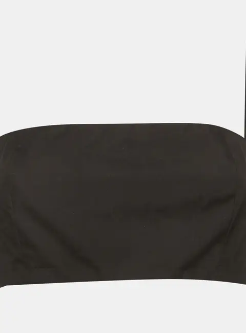 Prada Black Cotton Strappy Tube Top M