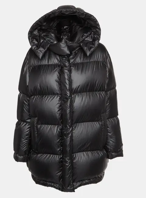 Prada Black Nylon Hooded Puffer Jacket M