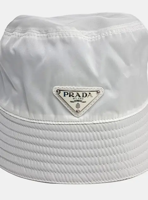 Prada white Nylon bucket hat