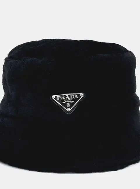 Prada Wool Black Bucket Hat